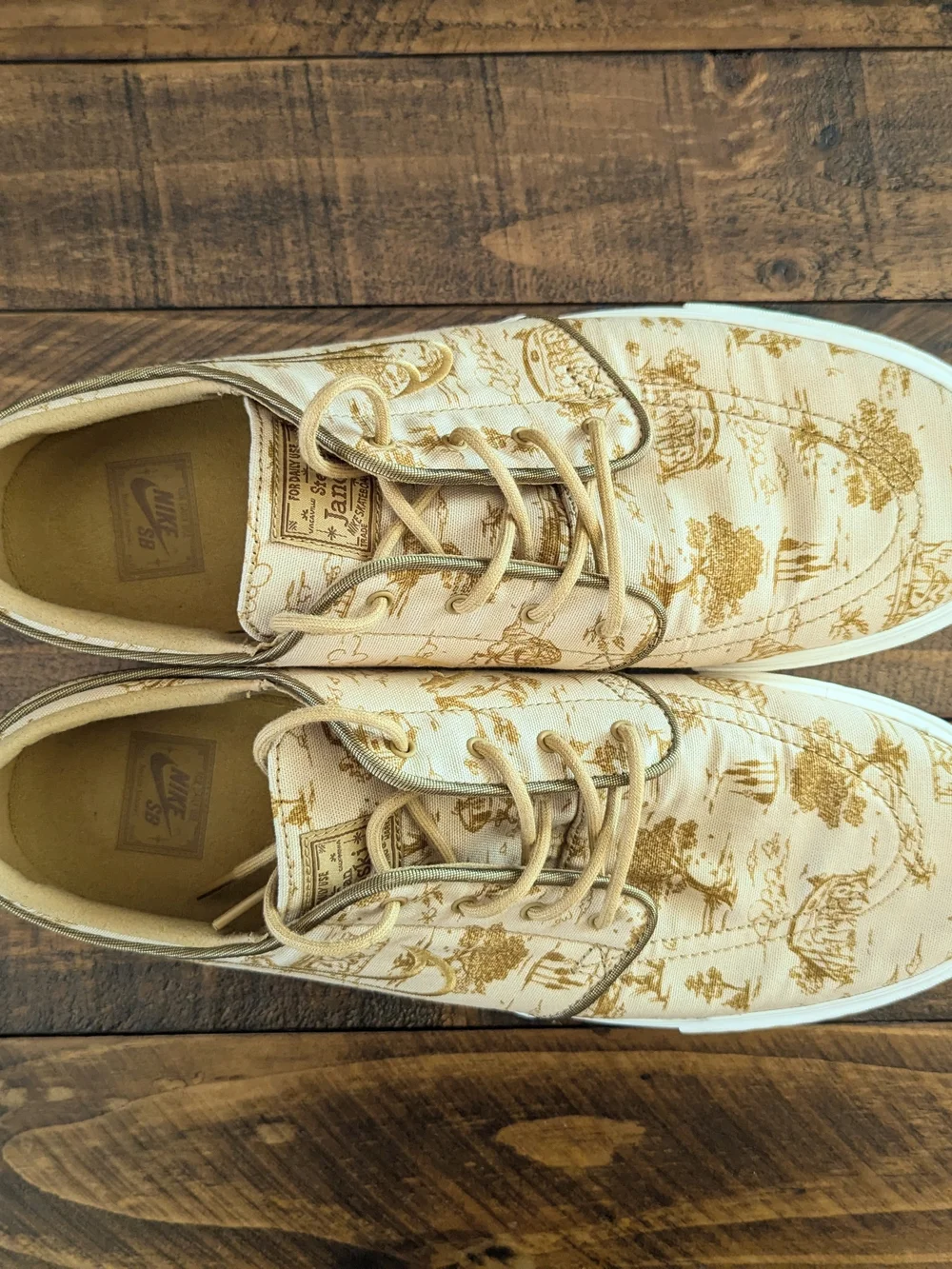 Nike SB Zoom Janoski OG+ PRM City Of Style Sesame Gold FD6641-200 Mens Size 12